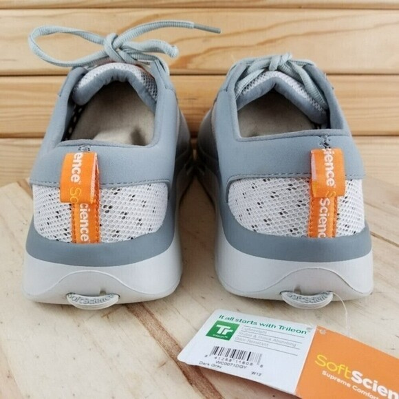 Soft Science Fin 3.0 Fishing Boat Water Shoe Gray Mesh Lightweight Lace-up NEW - Picture 7 of 11